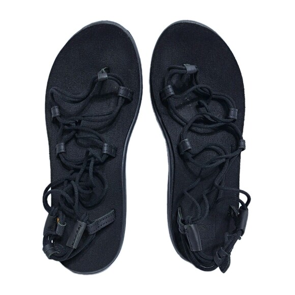 Teva Voya Infinity Shoes Womens Size 9 Black Strappy Sandals Lightweight Comfort - Picture 6 of 8